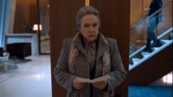 Madeline pulls out a map of the office and quickly finds her way to the Peabody meeting | Image Source: CBS Studios